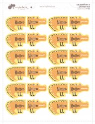 KROKODIL matricák cipőre 67x26 mm (24 db)