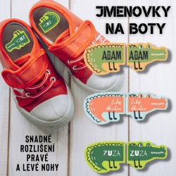 KROKODIL matricák cipőre 67x26 mm (24 db)
