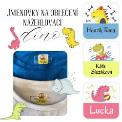 VASALHATÓ címkék DINO 22x22 mm (42 db)