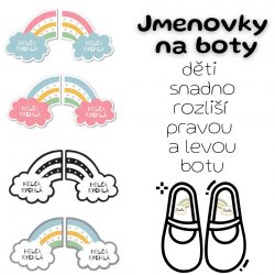 SZIVÁRVÁNY matrica cipőre 70x35 mm (20 db)