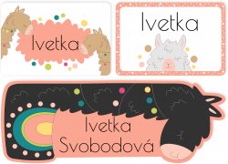 Set LAMA etichete mini (45 buc.)