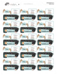 LÁMA mini címkekészlet (45 db)