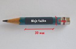 OBDÉLNÍK BARVY jmenovky nejen na tužky a pera 30x 7mm (80ks)