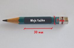 TÉGLALAP SZÍNES névcímkék nem csak ceruzákra és tollakra 30x7 mm (80 db)