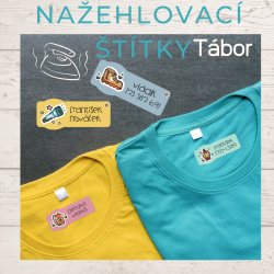 VASALHATÓ névcímkék TÁBOR 40x17 mm (27 db)
