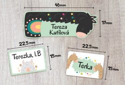 VASALHATÓ névcímkék LÁMA (45 db)