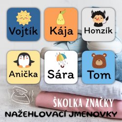 VASALHATÓ címkék ÓVODAI JELEK 22x22 mm (42 db)
