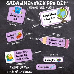Set ȘCOALĂ autocolante (42 buc.)