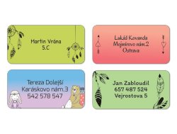 Etichete cu nume termoadezive AVENTURĂ 45x20 mm (24 buc.)