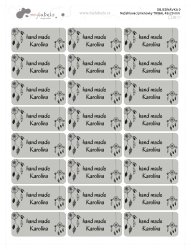 Vasalható névcímkék KALAND 45x20 mm (24 db)