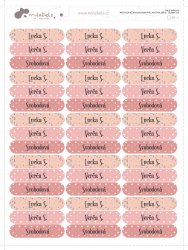 VASALHATÓ névcímkék OVÁLIS KÉSZLET 45x10 mm (45 db)