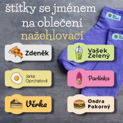 VASALHATÓ névcímkék FINOMSÁGOK 35x15 mm (44 db)
