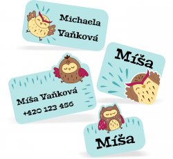 Sada SOVIČKY mini štítky (60ks)