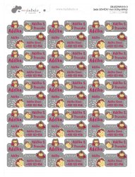 Set BUFNIȚE etichete mini (60 buc.)