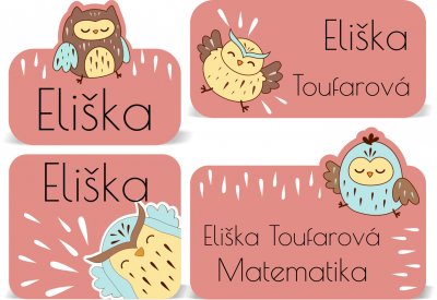 Set BUFNIȚE etichete mini (60 buc.)