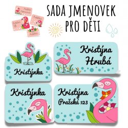 FLAMINGÓ mini címkekészlet (60 db)