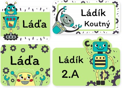 VASALHATÓ címkék ROBOTOK (60 db)