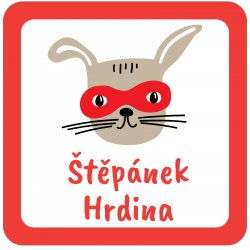 VASALHATÓ névcímkék SZUPERHŐS 22x22 mm (42 db)