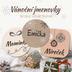 KARÁCSONY 20 névcímkék - KÉSZLET (20 db)