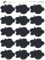FELÍRHATÓ CÍMKE BUBORÉK 48x33 mm (15 db)