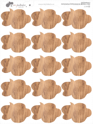 FELÍRHATÓ CÍMKE BUBORÉK 48x33 mm (15 db)