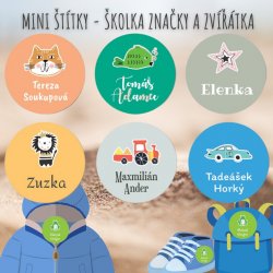 ÁLLATOS JELEK MINI címkék 22 mm (42 db)