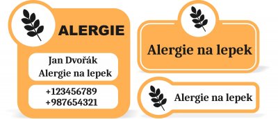 TERMOADEZIVE - Etichete medicale SET (30 buc.)