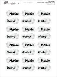 Matricák CIPŐRE 40x20 mm (24 db)