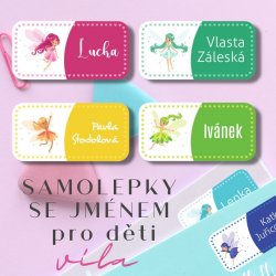 ZÂNĂ etichete cu nume 35x17 mm (36 buc.)