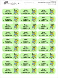 KÖZLEKEDÉSI ESZKÖZÖK névcímkék 45x17 mm (27 db)