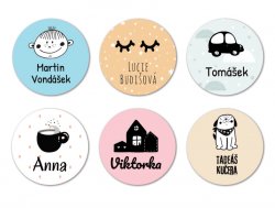Etichete cu nume termoadezive HYGGE 30 mm (20 buc.)
