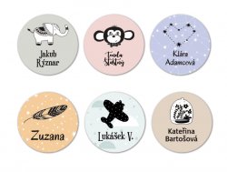Vasalható névcímkék HYGGE 30 mm (20 db)