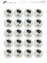 Vasalható névcímkék HYGGE 30 mm (20 db)