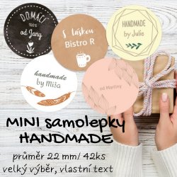 HANDMADE MINI matricák 22 mm (42 db)