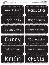 TÁROLÓDOBOZOKRA - matricakészlet 70x28 mm (12 db)