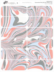 Autocolante de scris DREPTUNGHI mare 70x28 mm (12 buc.)