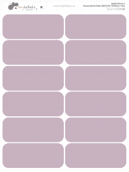 Autocolante de scris DREPTUNGHI mare 70x28 mm (12 buc.)