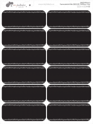 Autocolante de scris DREPTUNGHI mare 70x28 mm (12 buc.)
