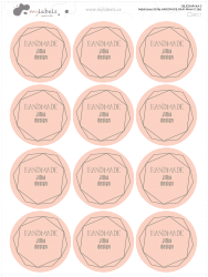 Nažehlovací štítky HANDMADE MAXI 44mm (12ks)