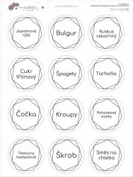 GEO TRANSPARENT - SET de autocolante 40 mm (12 buc.)