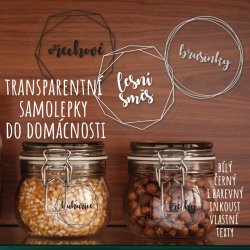 GEO TRANSPARENT - SET de autocolante 40 mm (12 buc.)