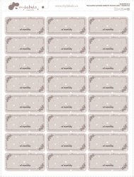 Autocolante de scris DREPTUNGHI 45x20 mm (24 buc.)