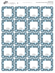 Autocolante de scris MAROC 34x34 mm (20 buc.)