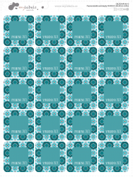 Felírható matricák MAROKKÓ 34x34 mm (20 db)