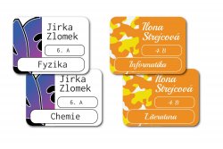 Füzetekre TEREPMINTA, színek 47x35 mm (15 db)