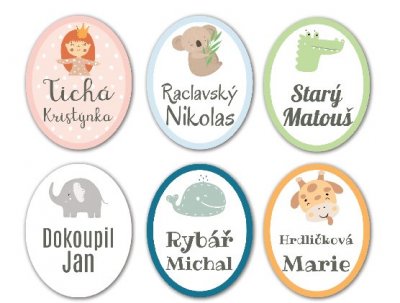 Vasalható CUTE MINI címkék 22x28 mm (36 db)