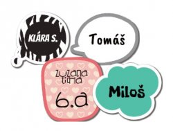 KOMIKS sada jmenovek (24ks)