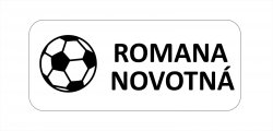 ICONIȚE etichetă cu nume albă 35x15 mm (40 buc.)