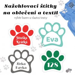 MA - VASALHATÓ névcímkék MANCS 28x25 mm (12 db)