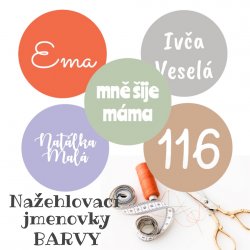 MA - VASALHATÓ névcímkék SZÍNES 22 mm (21 db)